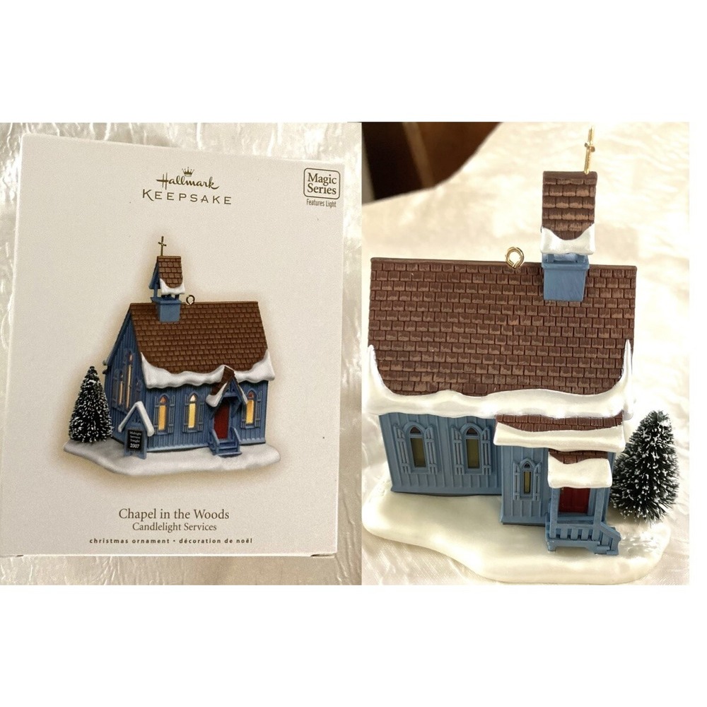 Hallmark Keepsake 2007 Chapel in the Woods Candlelight Services Ornament QX7029